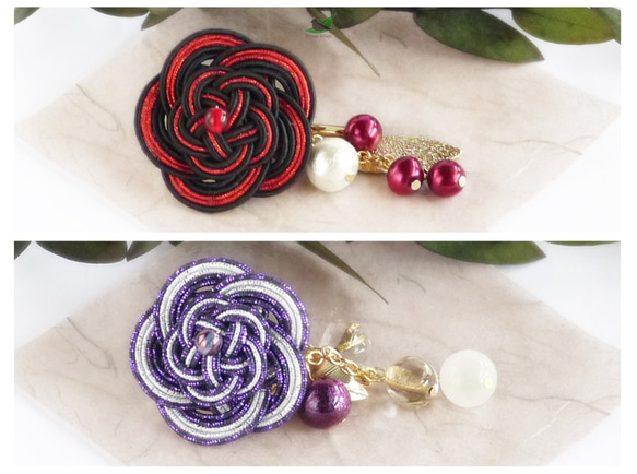 水引の夜色ポニーフック ポニーフック・ヘアカフス mojopu-village