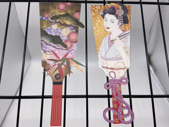 日本画オリジナルステッカー 羽子板セット Sサイズ サイズ選択可能 UV