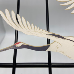 日本画オリジナルステッカー　鶴セットA　Sサイズ　サイズ選択可能　UV耐水　輪郭カット済み 3枚目の画像