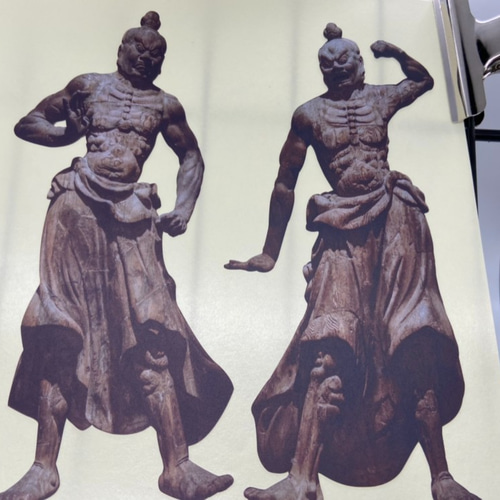 日本画オリジナルステッカー 金剛力士像セット Sサイズ サイズ選択可能