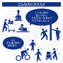 マスクが苦手な人に　超薄型　布マスク【Lサイズ】　フィルターポケット付　綿麻天然素材　熱中症対策　洗える 2枚目の画像