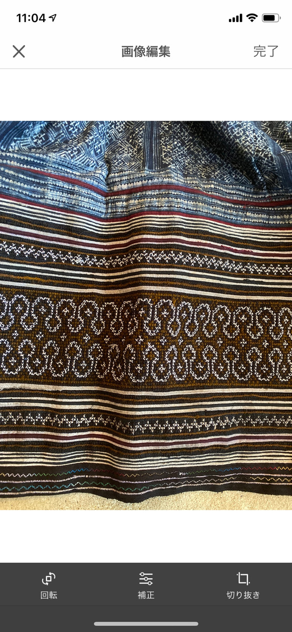 モン族　苗族　ミャオ族　古布　スカート　a 5枚目の画像