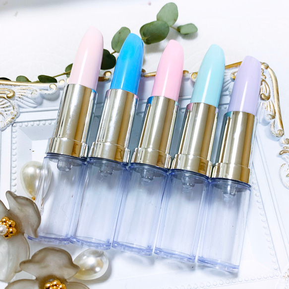 リップスティック✤ボールペンキット５本set ◡̈⑅送料込み　ハーバリウムボールペン１本プレゼント♥︎ 1枚目の画像