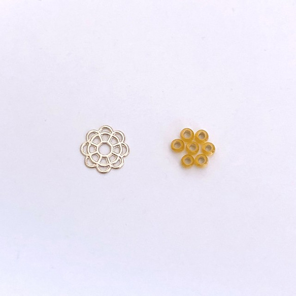 【イーネオヤ編み図】ポインセチアオーナメント(パーツセット) 2枚目の画像