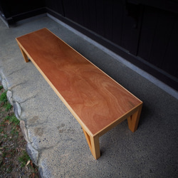 三角脚のベンチ /ANGLE BRACE BENCH 2枚目の画像