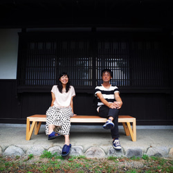 三角脚のベンチ /ANGLE BRACE BENCH 5枚目の画像