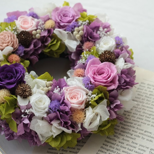 ハーフリース◇ラベンダー◇ナチュラルリース ラベンダーリース その他