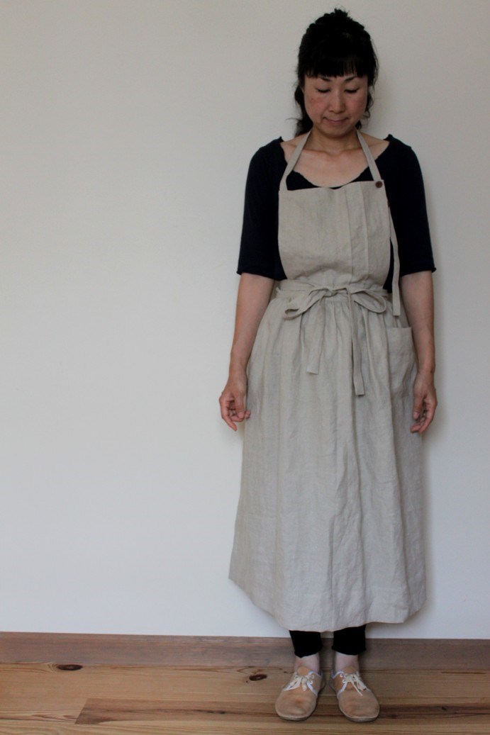 エプロン(エプロンスカート) ハンドメイド　絣(古布)パッチワーク　9/15 0204 パッチワーク2wayエプロン | MUhandwork