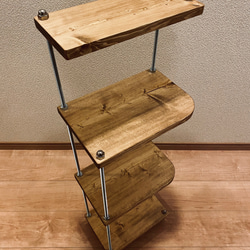 棚 シェルフ コーナーラック サイズオーダー　ヴィンテージ　オープンラック 棚 シェルフ コーナーラック サイズオーダー ヴィンテージ 木目