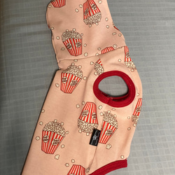 フード付きタンクトップSSサイズ ポップコーンピンク 2枚目の画像