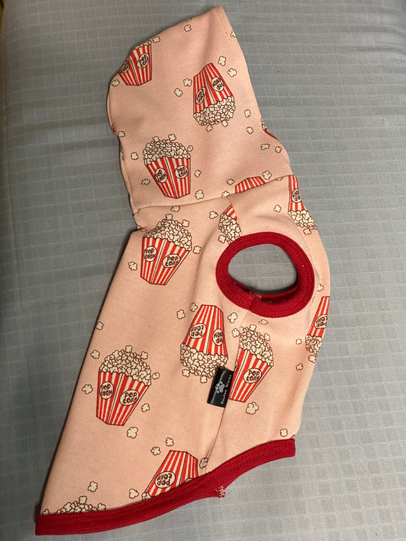 フード付きタンクトップSSサイズ ポップコーンピンク 2枚目の画像