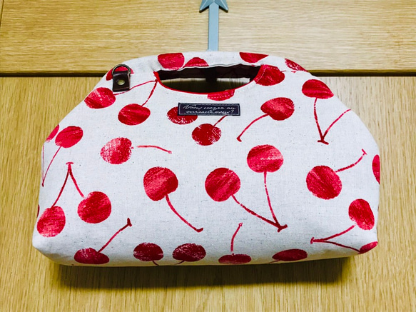 ドクターズバッグMサイズさくらんぼ赤 1枚目の画像