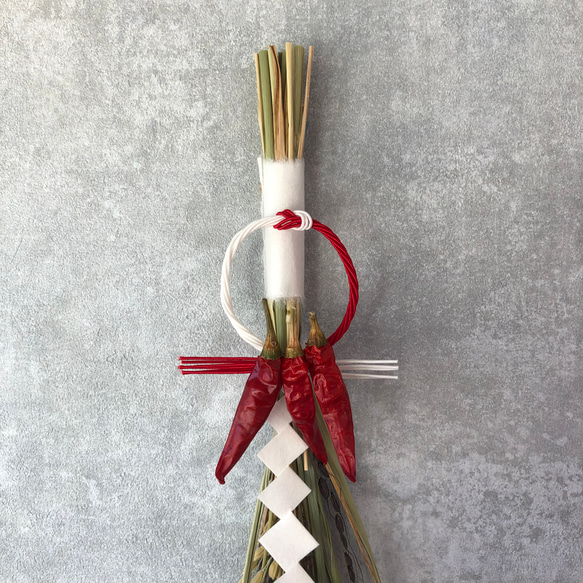 【伊勢流紙垂付き…送料一点につき¥180】古代米のお正月飾り2026 2枚目の画像