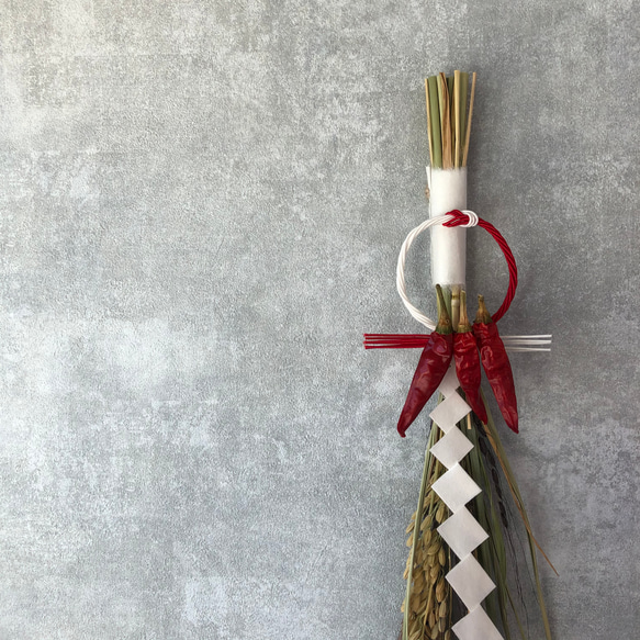 【伊勢流紙垂付き…送料一点につき¥180】古代米のお正月飾り2026 5枚目の画像