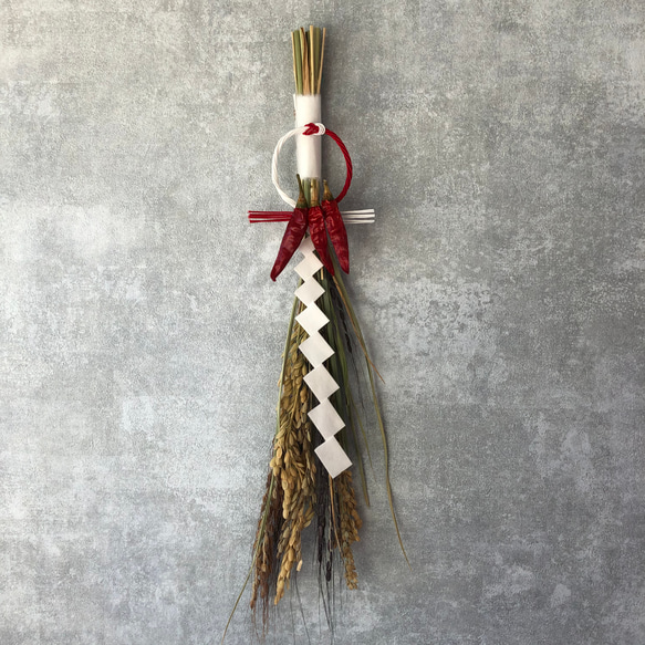 【伊勢流紙垂付き…送料一点につき¥180】古代米のお正月飾り2026 6枚目の画像