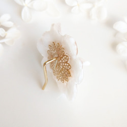 【受注制作】Everpink Sakura.　本物のお花　満開桜のポニーフック/3輪使用　 髪飾り　ヘッドドレス 4枚目の画像