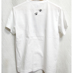 プリント半袖Tシャツ「MADCAT」黒猫（受注生産品）サイズS〜XL 4枚目の画像