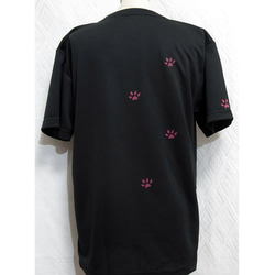 (M)オリジナルカラープリントTシャツ「MADCAT」赤猫（1-218）綿100％ 2枚目の画像