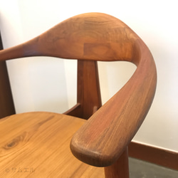 ▩指物大工のきのかたち／驚くほど軽い上品なミャンマーチークの椅子・チェア阿│Myanmar Teak 無垢 木 木材 3枚目の画像