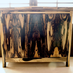 黒柿　襖　襖取手　時代家具　アンティーク家具　銘木　飾棚　2客 黒柿 襖 襖取手 時代家具 アンティーク家具 銘木 飾棚 2客