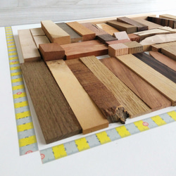 ◍40種40個『特上！良いものだけset梻の杢入』送料込：色々樹種・木材端材セット 日本の木 世界の木 ss_20025 8枚目の画像
