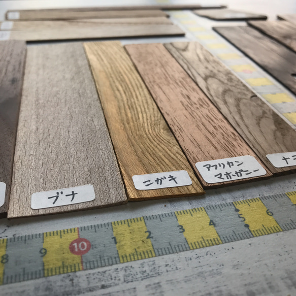 ◍15種15枚『ペラっと薄板set＋橡』送料込：色々樹種・木材端材セット 日本の木 世界の木 ss_20047 2枚目の画像