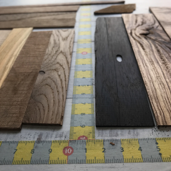 ◍15種15枚『ペラっと薄板set＋橡』送料込：色々樹種・木材端材セット 日本の木 世界の木 ss_20047 6枚目の画像