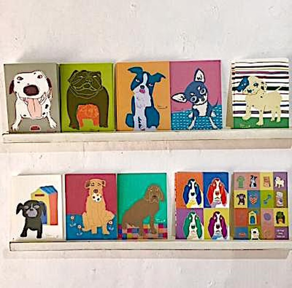 送料込※ DOG DOG DOG 犬イラスト ポストカード10枚セット＊お