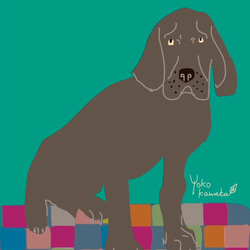 DOG DOG DOG 犬イラスト　ポストカード10枚セット＊お好きなイラストでのセットも致します（保護犬支援 商品） 8枚目の画像