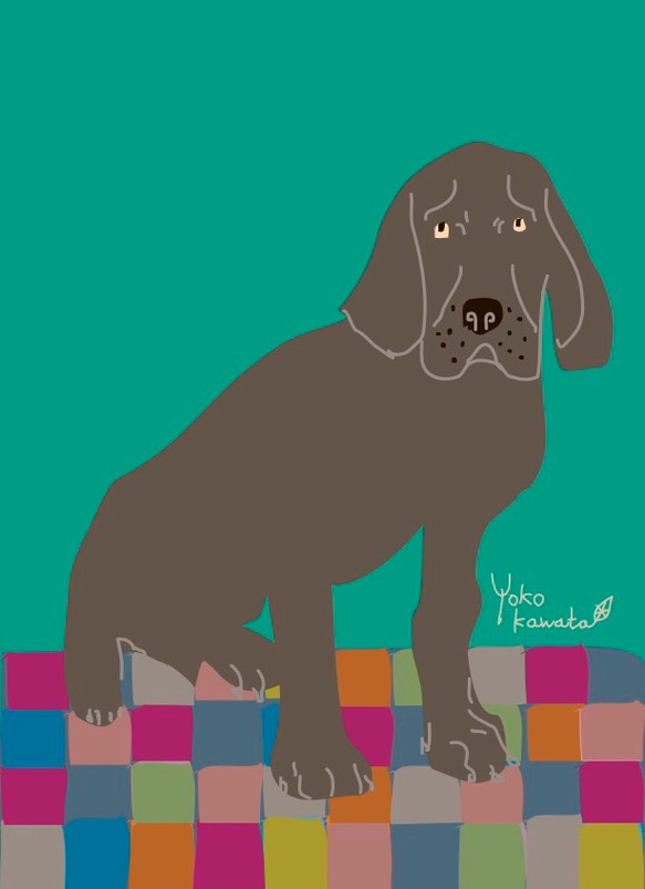 DOG DOG DOG 犬イラスト　ポストカード10枚セット＊お好きなイラストでのセットも致します（保護犬支援 商品） 8枚目の画像
