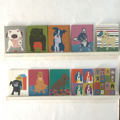 DOG DOG DOG 犬イラスト ポストカード5枚セット【A】＊お好きな