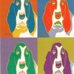 DOG DOG DOG 犬イラスト　ポストカード5枚セット【A】＊お好きなイラストでセットも致します（保護犬支援 商品） 5枚目の画像
