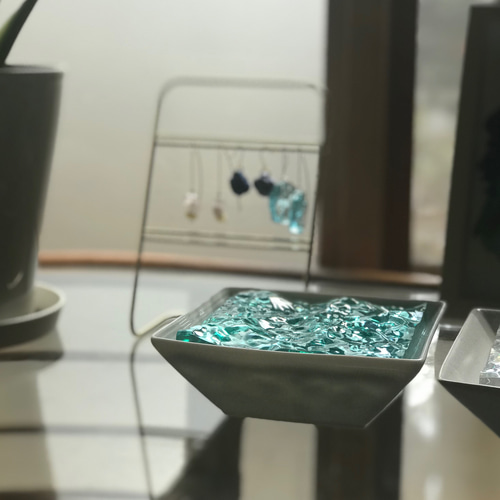 インテリア雑貨　海の置き物　オーシャンアート　アクセサリートレイ　美ら海　沖縄 インテリア雑貨 海の置き物 オーシャンアート アクセサリー