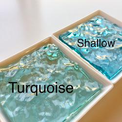 Ocean Tray ＊Turquoise＊ 海に浮かぶアクセサリートレイ ターコイズ 2枚目の画像