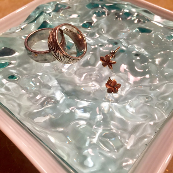 Ocean Tray ＊Turquoise＊ 海に浮かぶアクセサリートレイ ターコイズ 6枚目の画像