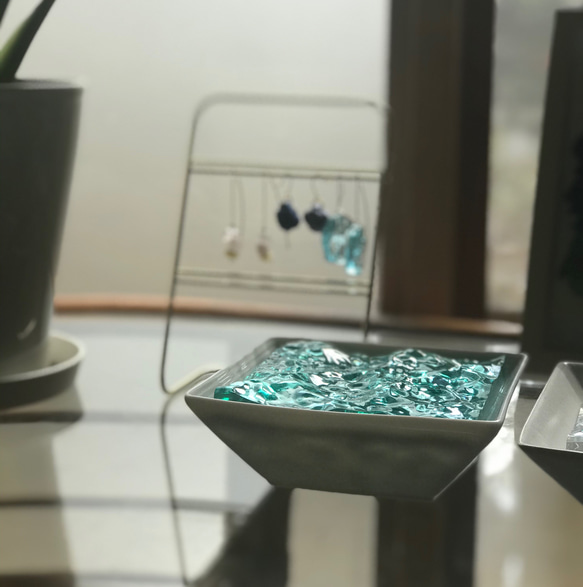 Ocean Tray ＊Turquoise＊ 海に浮かぶアクセサリートレイ ターコイズ 8枚目の画像