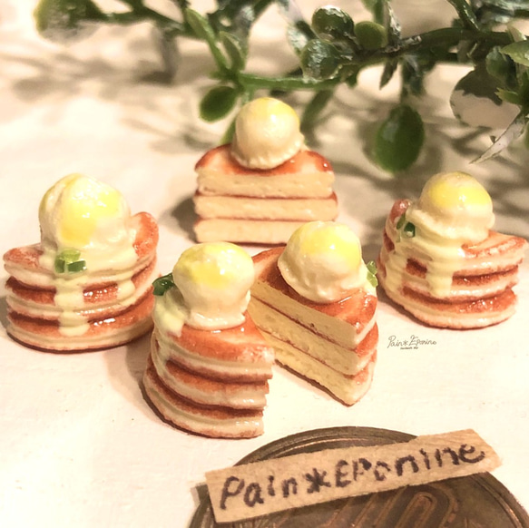 【ミニチュア】レモンアイスのパンケーキ 3枚目の画像