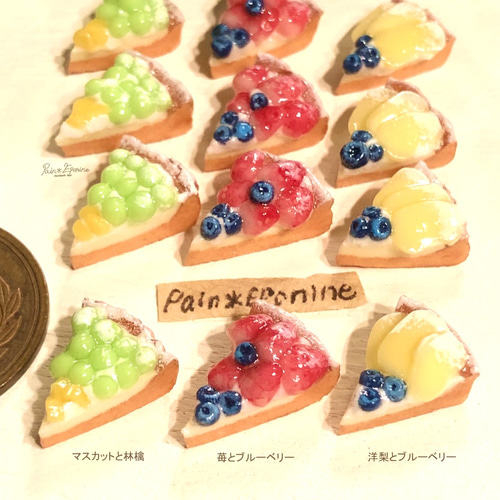 オーダー受付中】ミニチュア バナナ&ブルーベリーのタルトセット 