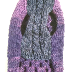 【犬用セーター】Ｍサイズパープルグラデーションの素敵なセーター出来ました❢ 5枚目の画像