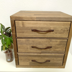 大容量 A4ファイル収納可能 アンティーク調レターラック 引き出し付き