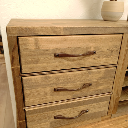 レターラック&卓上3段チェスト 2点セット レターラック&卓上3段チェスト 2点セット