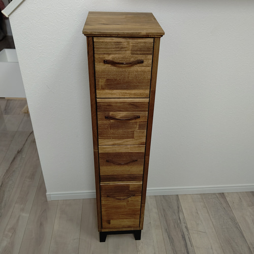 すきま収納に最適！4段チェスト(25cm幅) チェスト・キャビネット OC