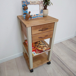 コンパクトなキャスター付キッチンワゴン その他家具 OC Handmade 通販