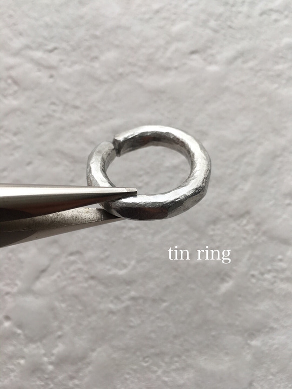 錫（tin）厚リング 2枚目の画像