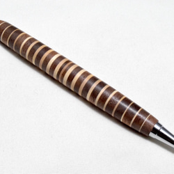 【寄木】(試作品) 手作り木製ボールペン スリムライン CROSS替芯 4枚目の画像
