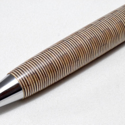 【寄木】手作り木製ボールペン クリッカブル パーカー替芯 2枚目の画像