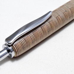 【寄木】手作り木製ボールペン クリッカブル パーカー替芯 3枚目の画像