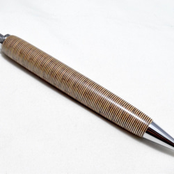 【寄木】手作り木製ボールペン クリッカブル パーカー替芯 4枚目の画像