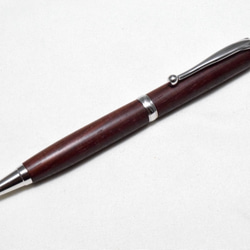 [再出品]【ローズウッド】手作り木製ボールペン スリムライン CROSS替芯 1枚目の画像