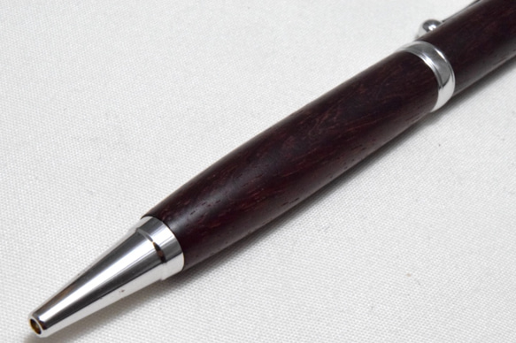 [再出品]【ローズウッド】手作り木製ボールペン スリムライン CROSS替芯 2枚目の画像